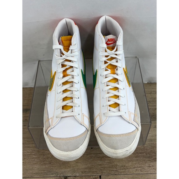 Nike Blazer Mid 77 Vintage White Green Gold Basketball DD9239 100 Men 12 - Picture 3 of 10